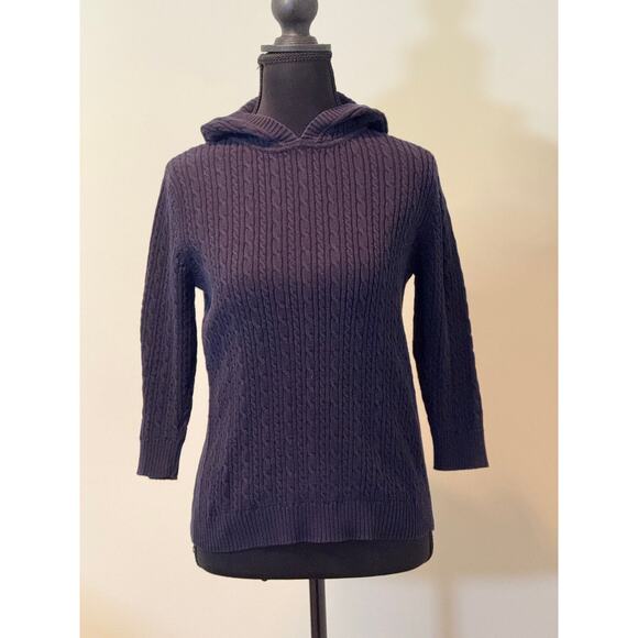 Ralph Lauren Navy Blue Knit Pullover w/Hood - Picture 1 of 4